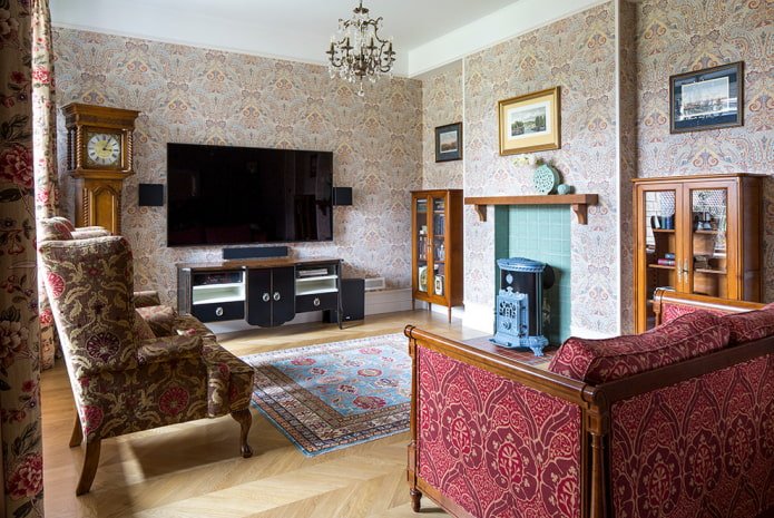 living room decoration in classic style
