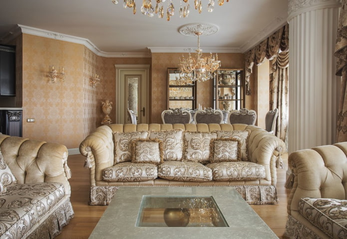 living room furniture in a classic style