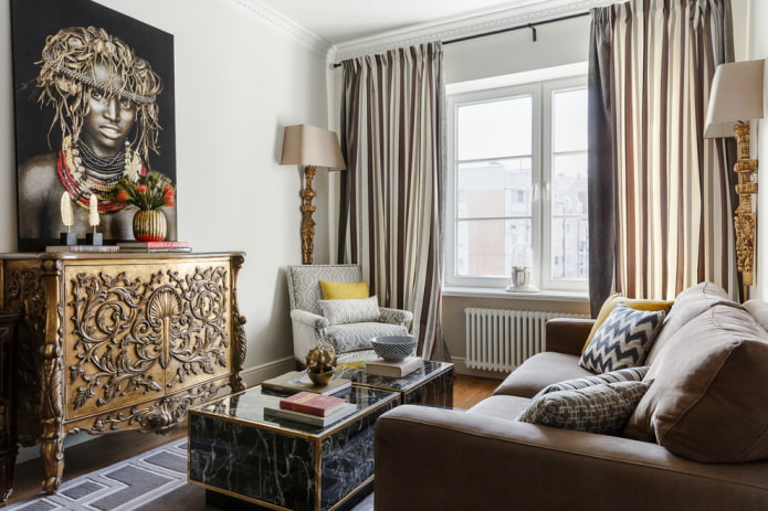 living room in modern classic style