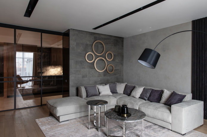 gray walls
