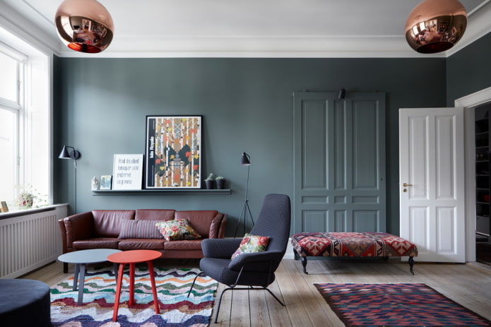 living room interior in Nordic style
