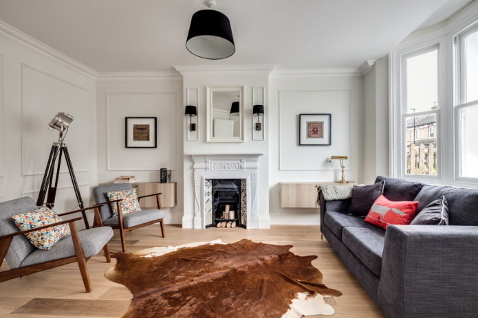living room interior in Nordic style