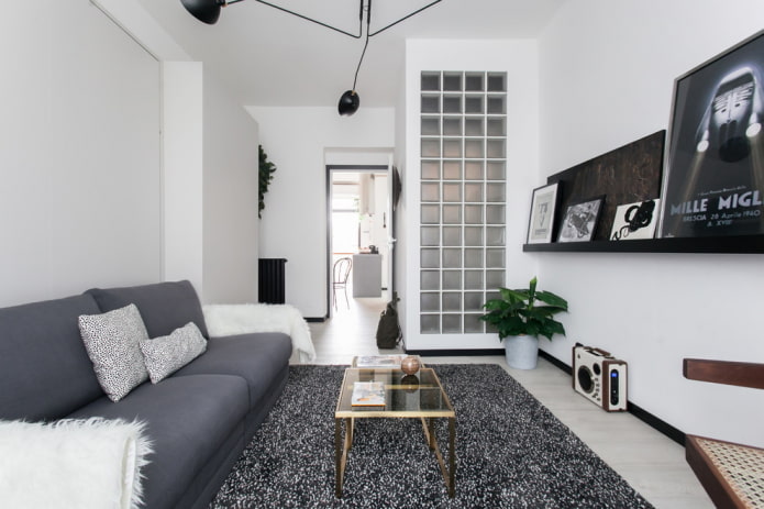 small living room in Nordic style