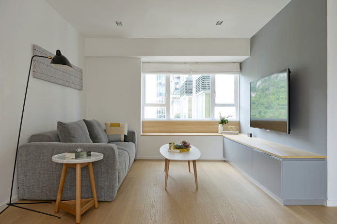 small living room in Nordic style