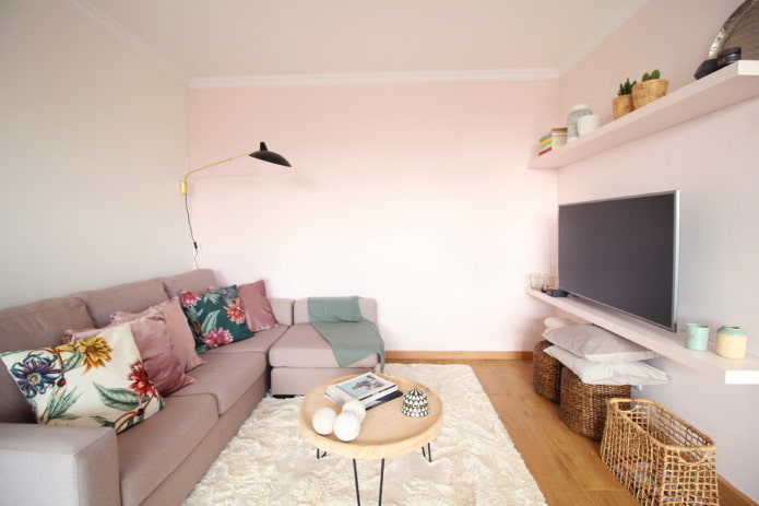 small living room in Nordic style