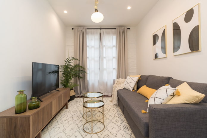 small living room in Nordic style
