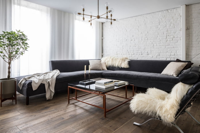 living room wall decoration in nordic style