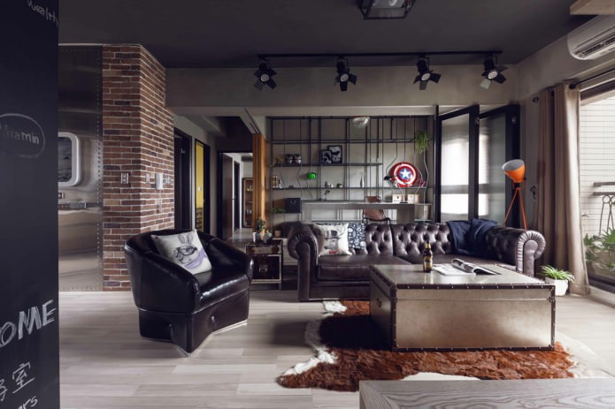 leather sofa