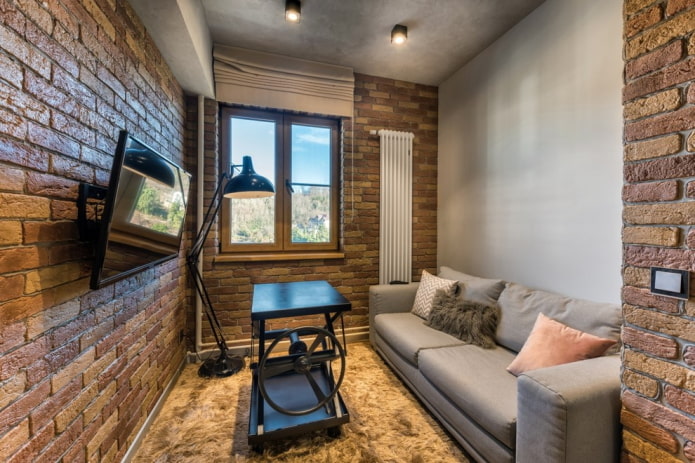 narrow living room