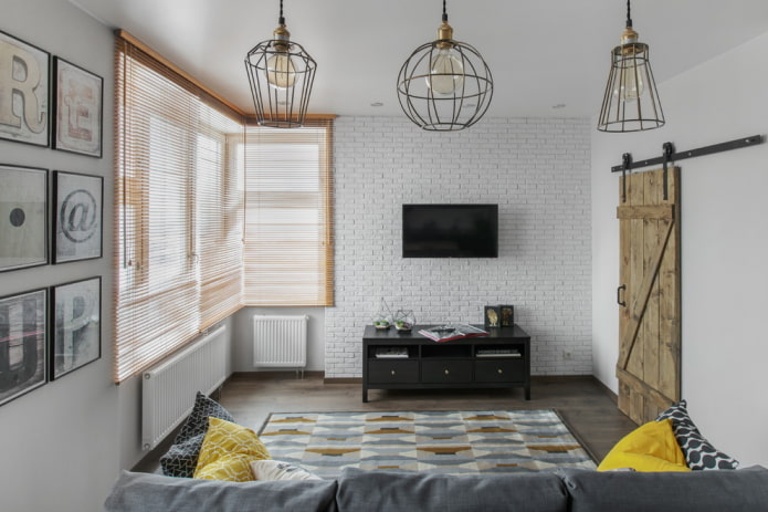 Light interior with bright details