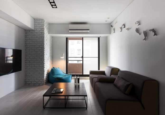 living room furniture in minimalist style