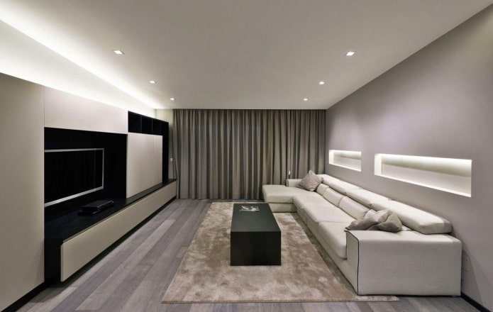 living room decoration in a minimalist style