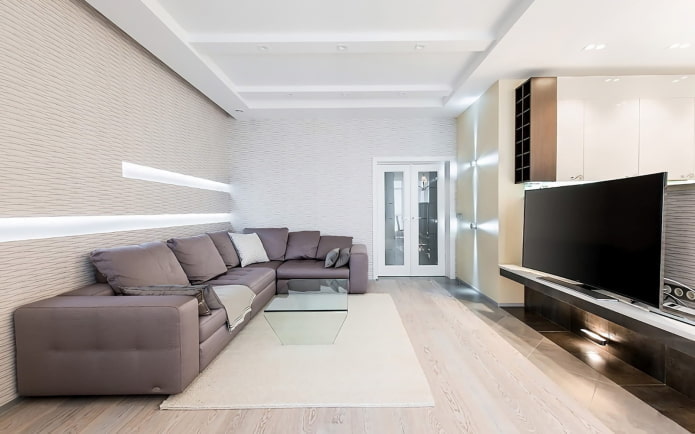 living room decoration in a minimalist style