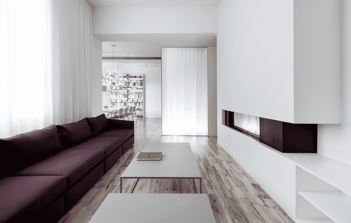 living room interior design in a minimalist style
