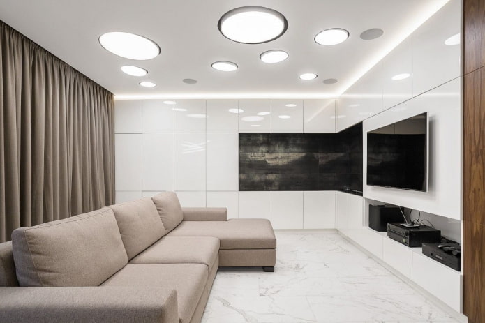 lack of decor looks harmonious in high-tech