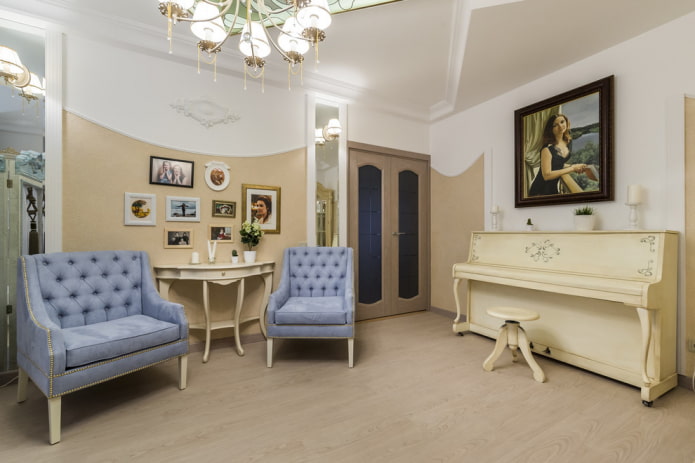 Beige tones in the living room