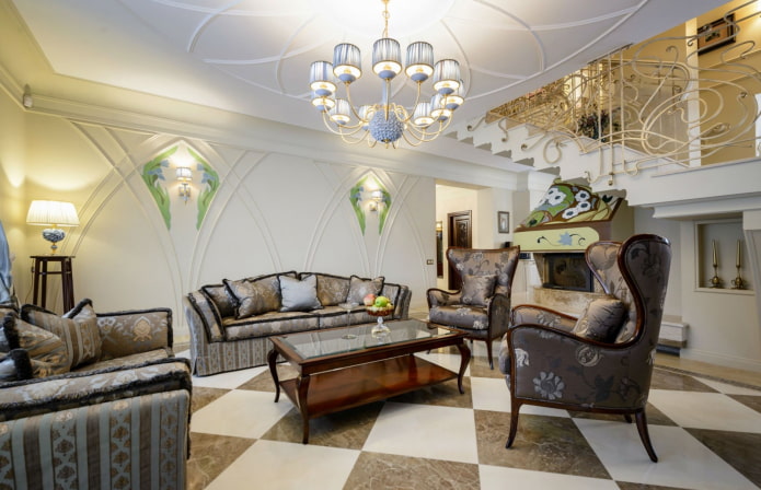 Walls with stucco