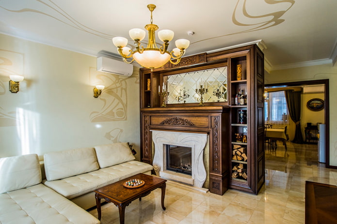 beige*brown living room