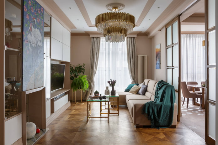 Parquet and two-level ceiling
