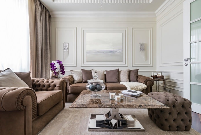 Light brown interior