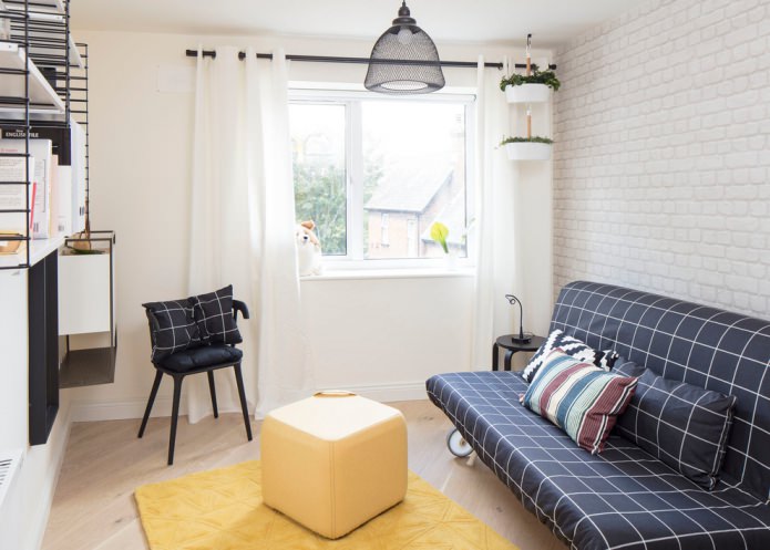 a small bright room