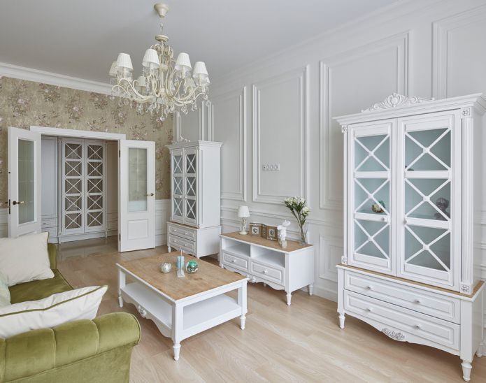 light doors in the living room
