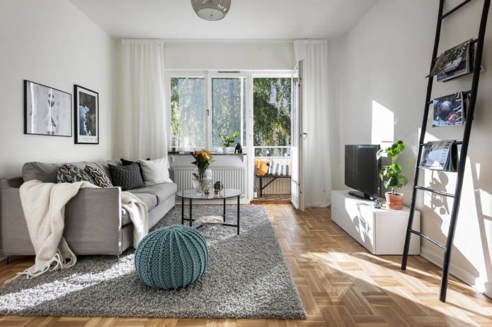 white curtains