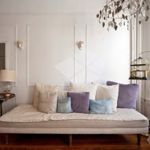 Living room design in light colors: choosing a style, color, finish, furniture and curtains-4
