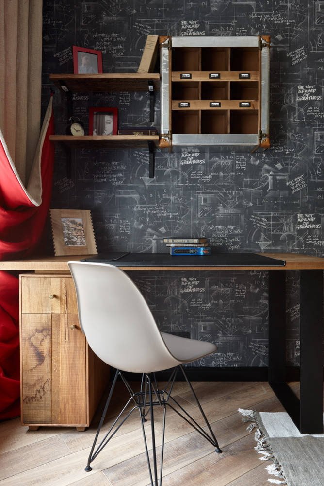 chalkboard wall in the office