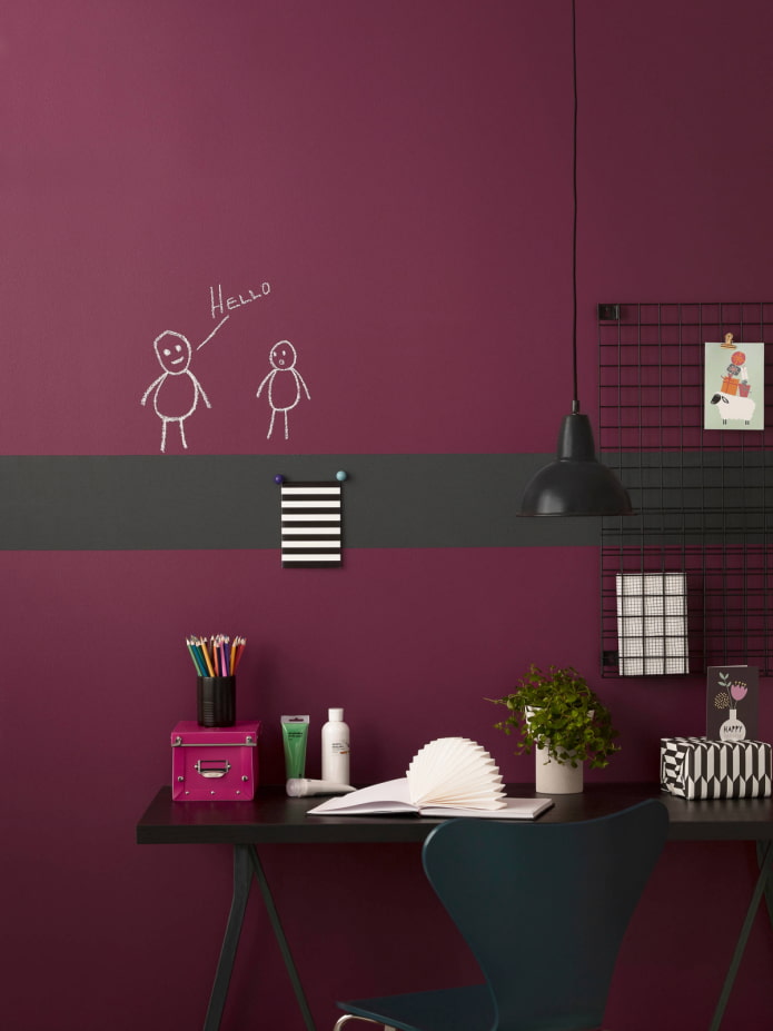 burgundy chalkboard paint