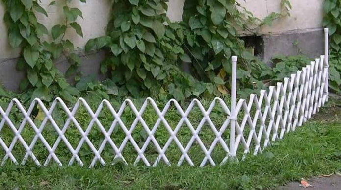 fence made of pipes