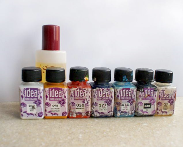 Baked paints