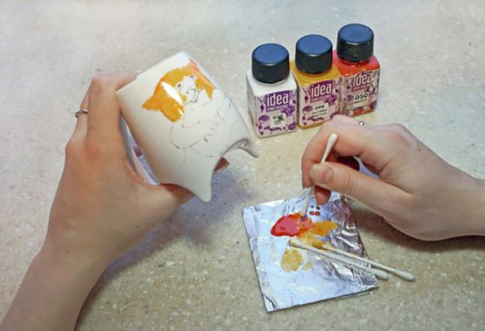 Painting a mug