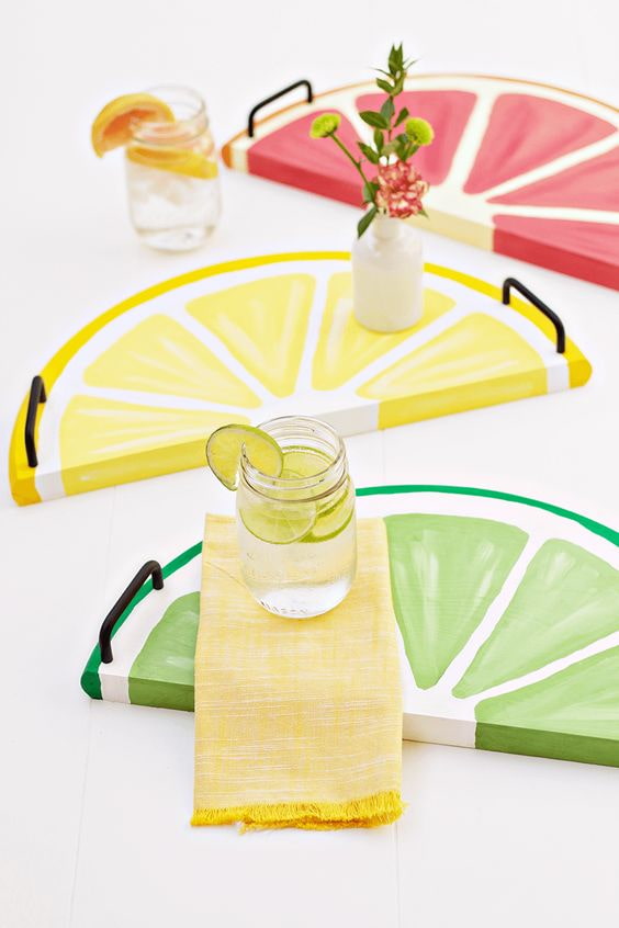 Trays from tabletops