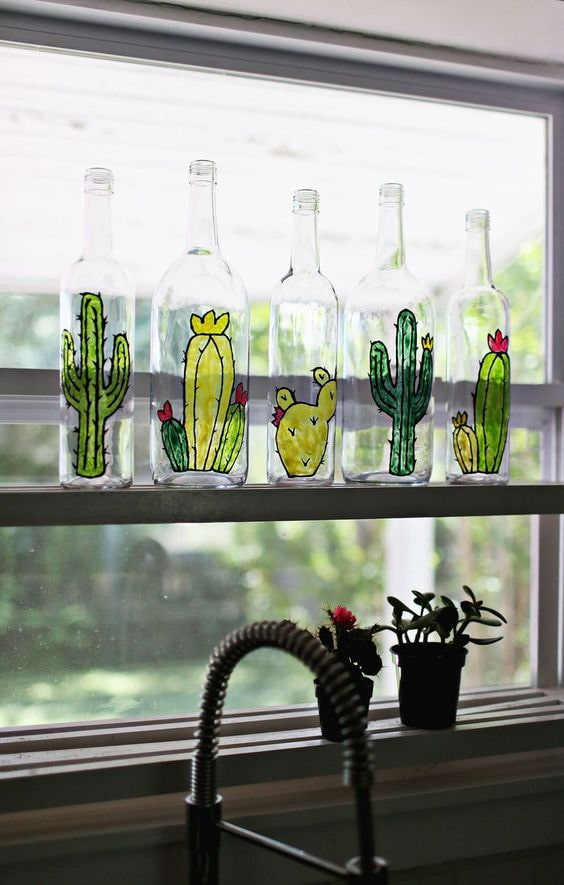 Painting with stained glass paints