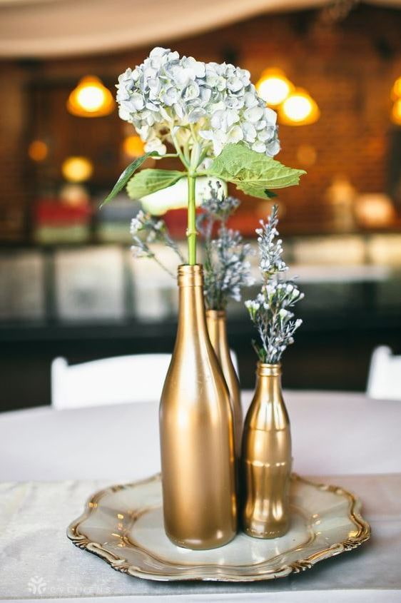 Golden bottles