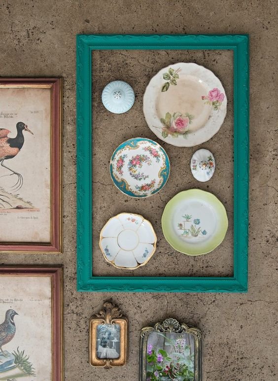 Plates in a frame