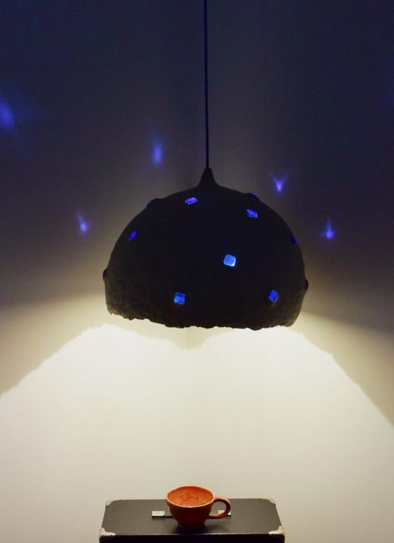 Lampshade with inserts