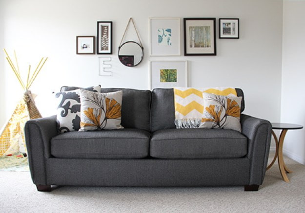 Sofa after remodeling