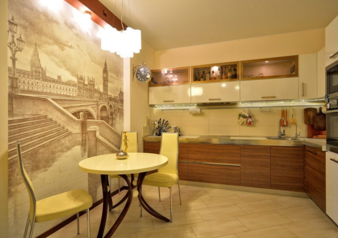 Beige photo wallpaper