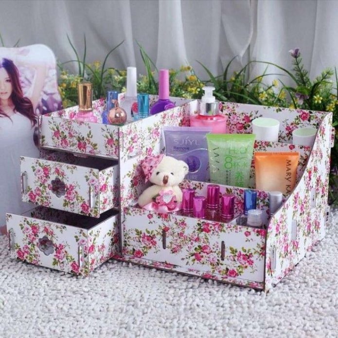 Decorated cardboard box