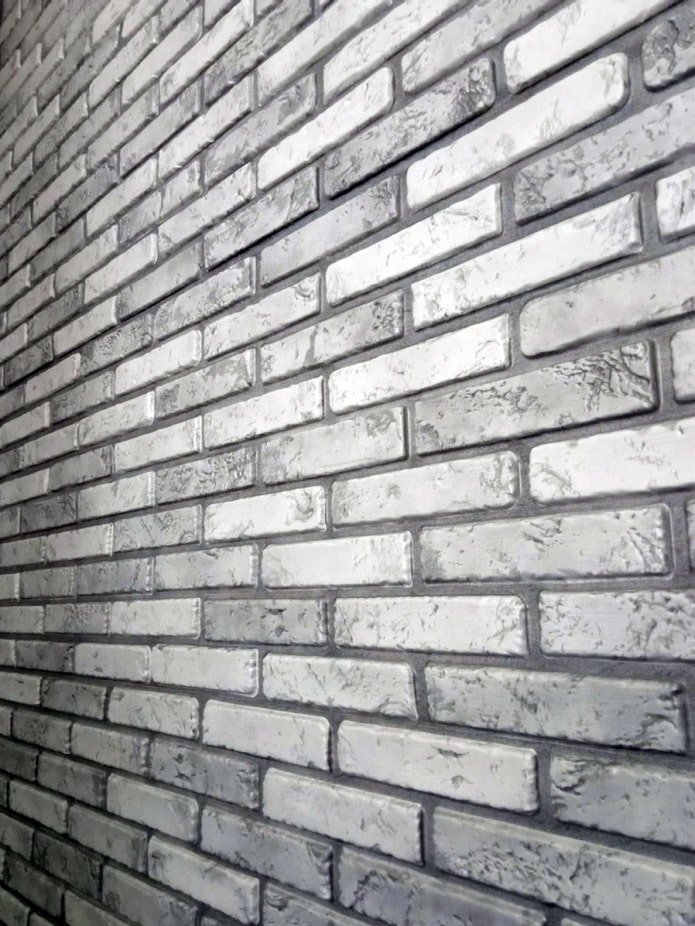 PVC panels under a brick