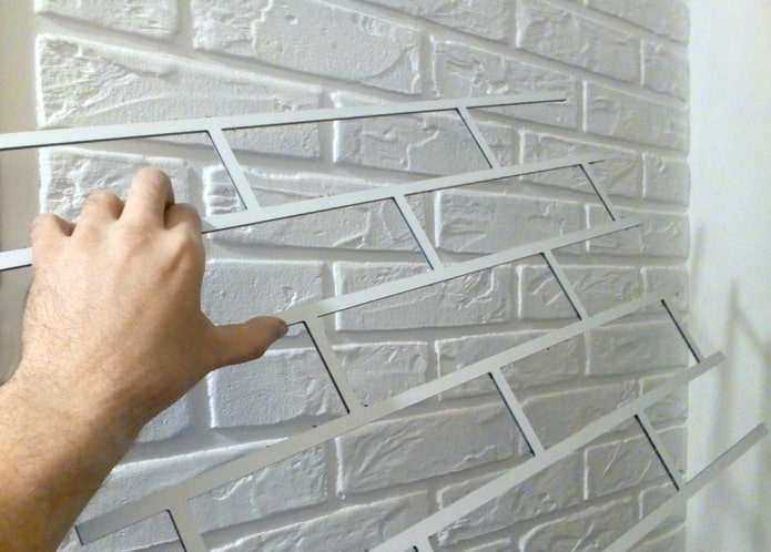 Plaster and stencil