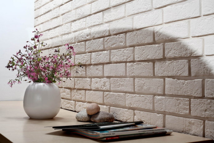 Brick wall made of plaster