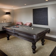 Interior of a billiard room in a house: design rules, photo-0