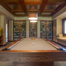 Billiard room interior in the house: design rules, photo-2