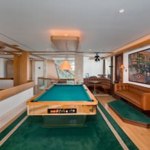 Billiard room interior in the house: design rules, photo-5