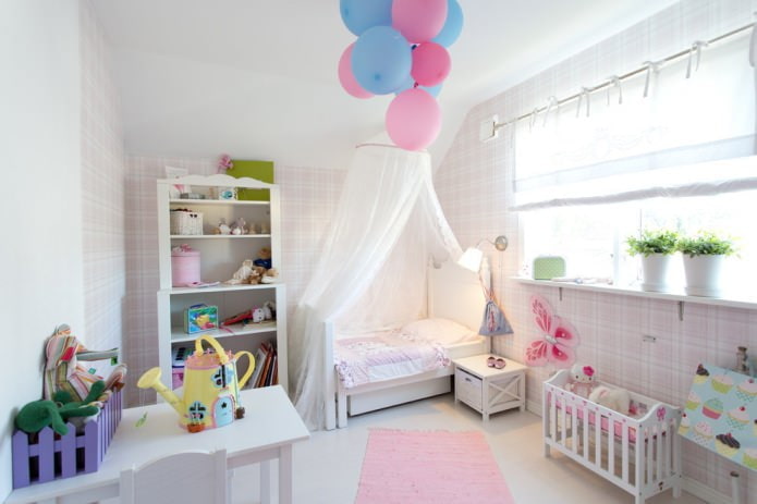 neat design of a children's room