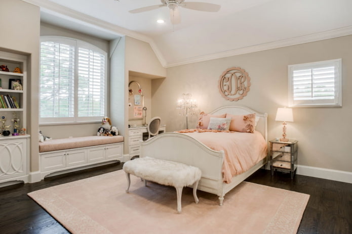 stylish children's room for a girl