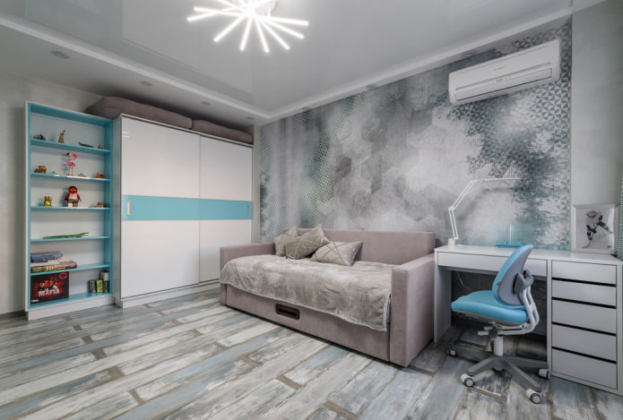 finishing a gray children's room